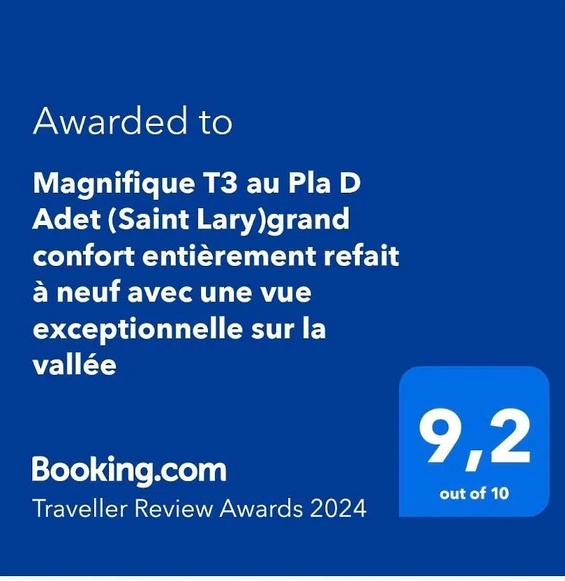 Magnifique T3 Au Pla D Adet Apartment Saint-Lary-Soulan